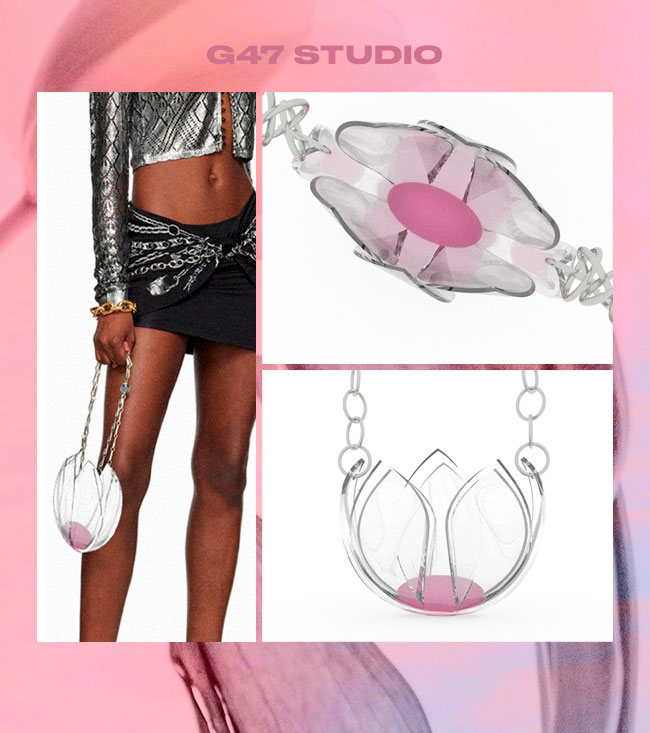 Diseño 3D de Bolso Tulipán. G47 Studio Spain