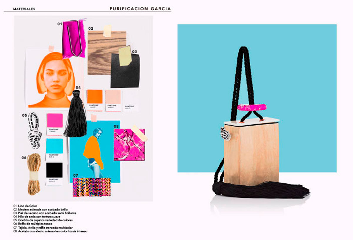 Diseño de Bolsos y Moodboard de tendencias para Purificación García. Purificación García. G47 Studio Spain