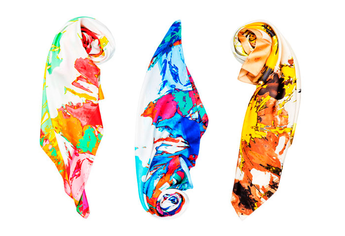 Diseño textil para pañuelos y bolsos, Vince Camuto U.S.A. G47 Studio Spain