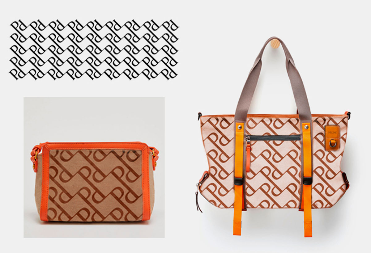 Diseño de bolsos. Diseño 3d de accesorios, etiquetas y calzado. Diseño gráfico y textil aplicado a jaqcuards y estampados textiles. Prüne Argentina. G47 Studio Spain